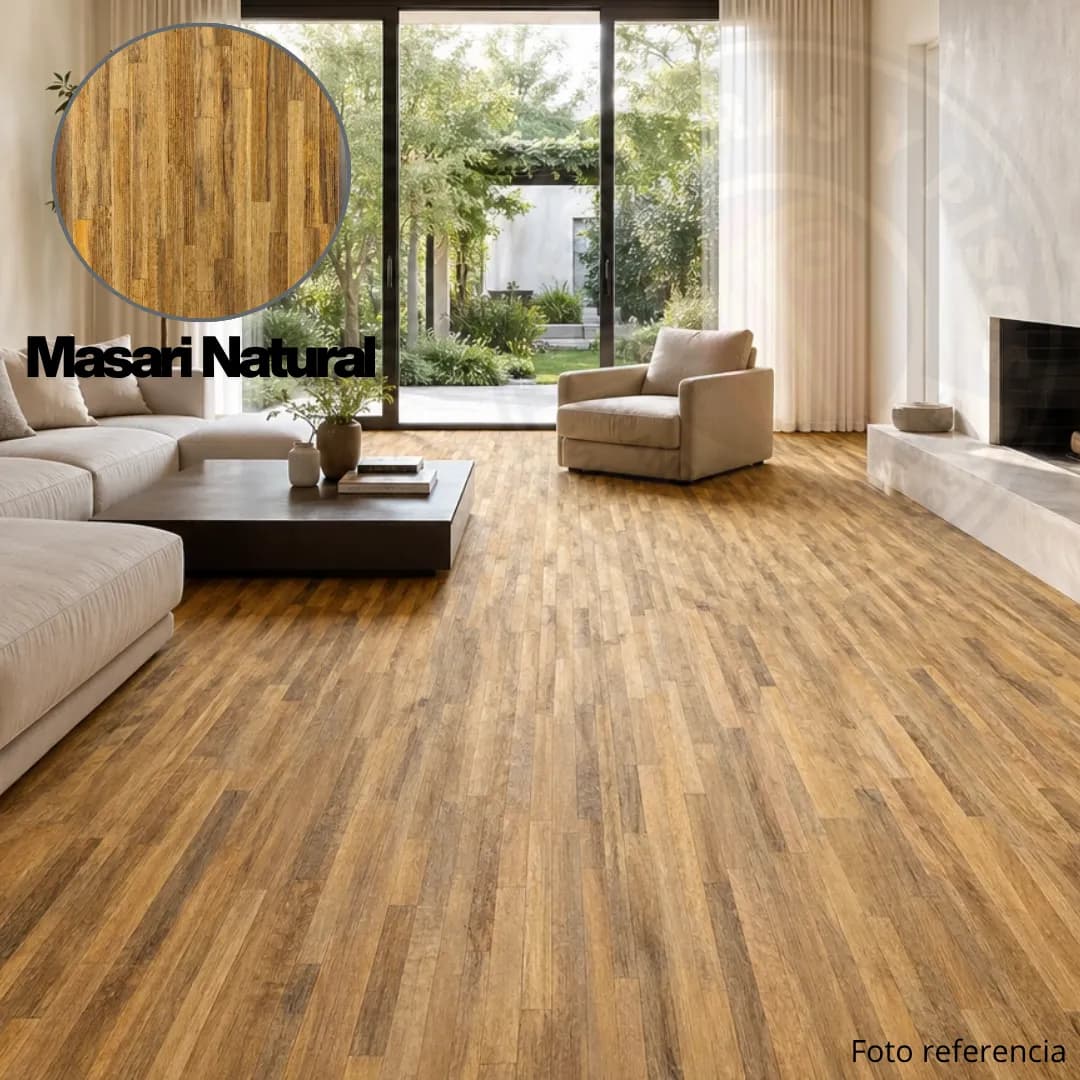 Piso Flotante Metalico 10.9 mm Noruego - Masari Natural