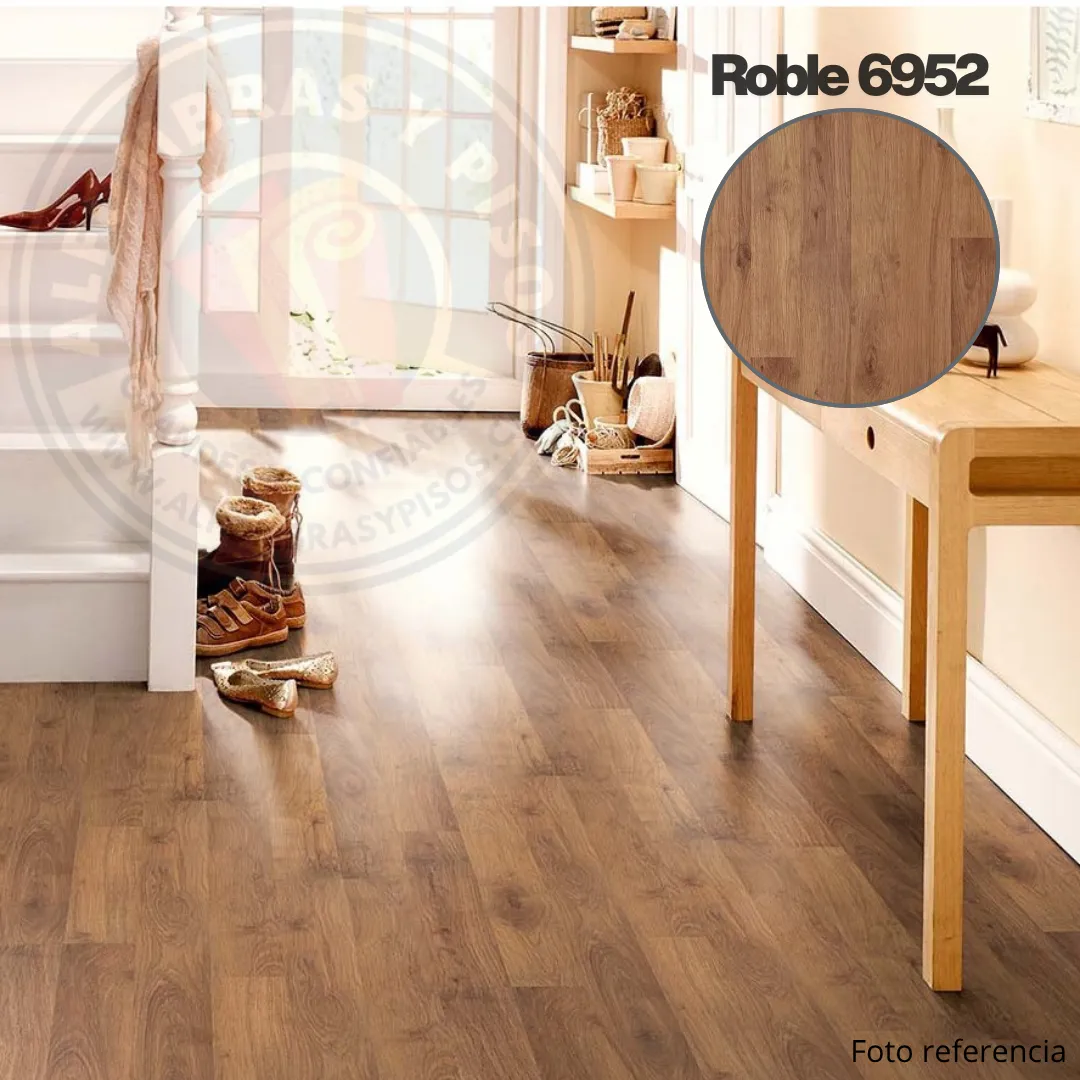 Piso Flotante 8mm Aleman - Roble 6952