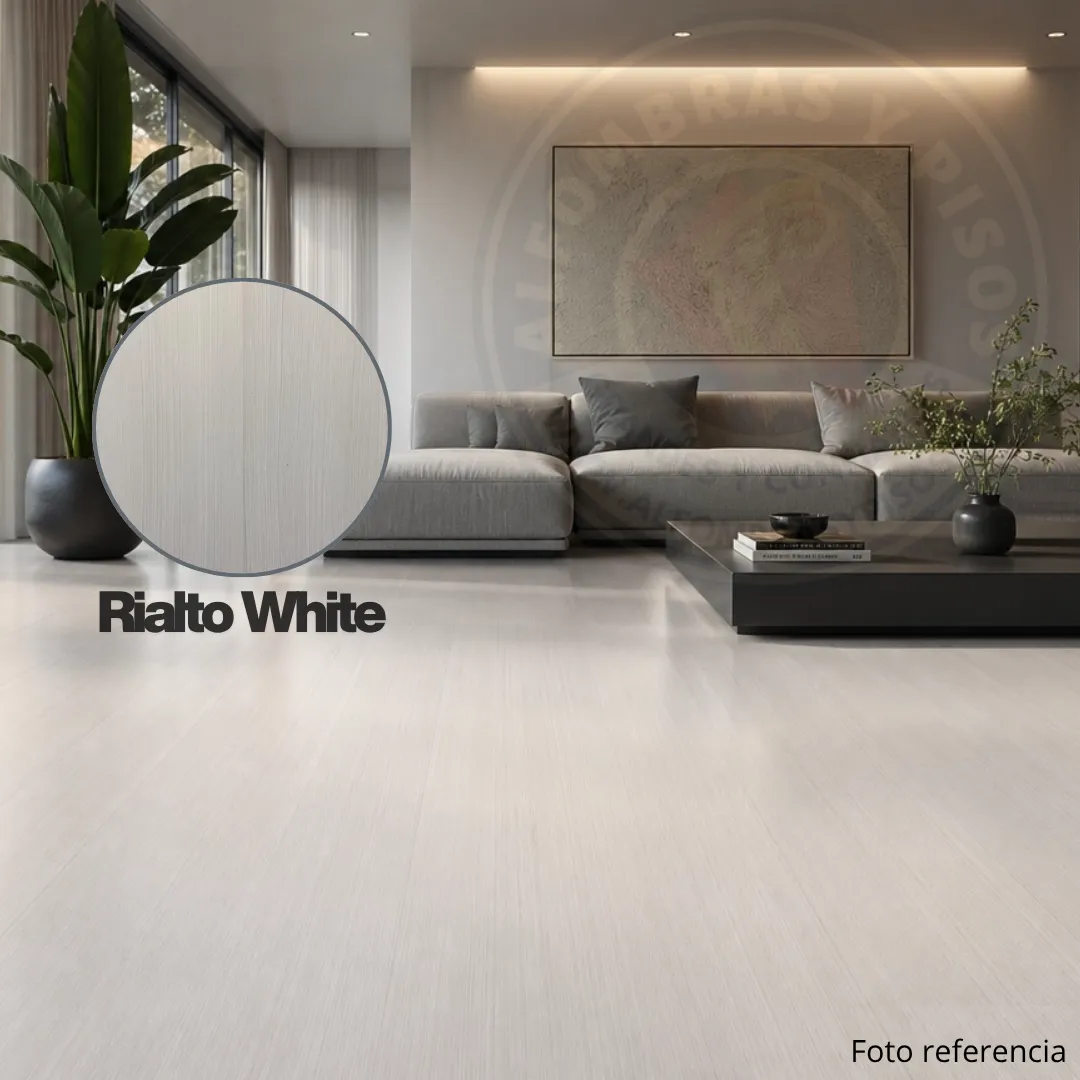 Piso Flotante 8mm Belga - Rialto White