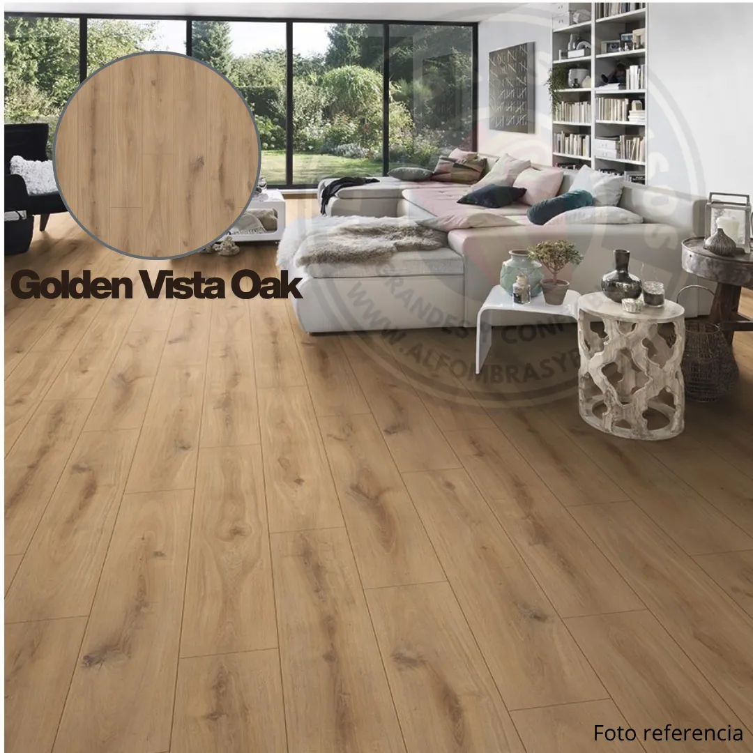 Piso Flotante Organico Resistente al Agua 8mm - Golden Vista Oak