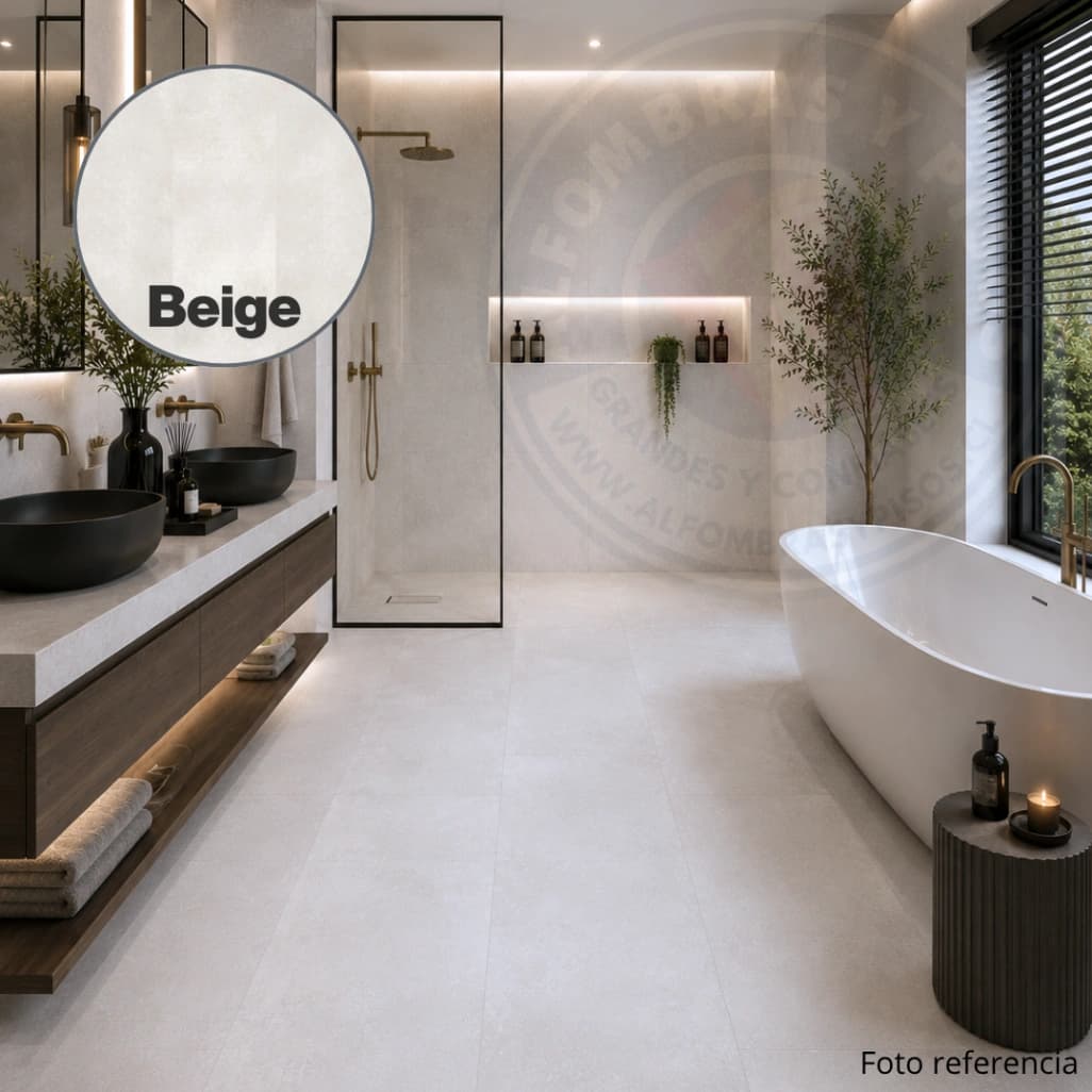 Piso Vinilico SPC Absolut Beige 6.5mm 30x60