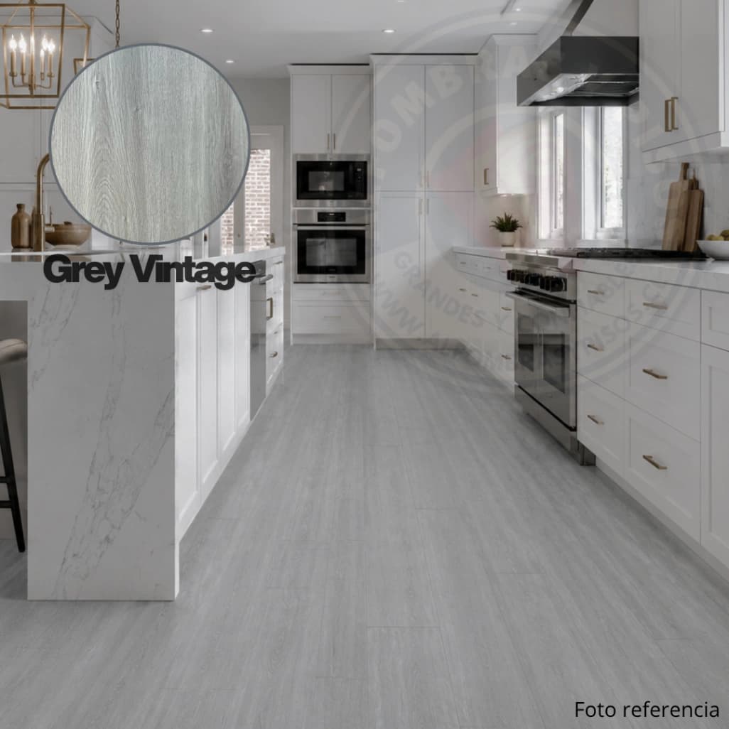 Piso Vinílico SPC 5.3mm Grey Vintage